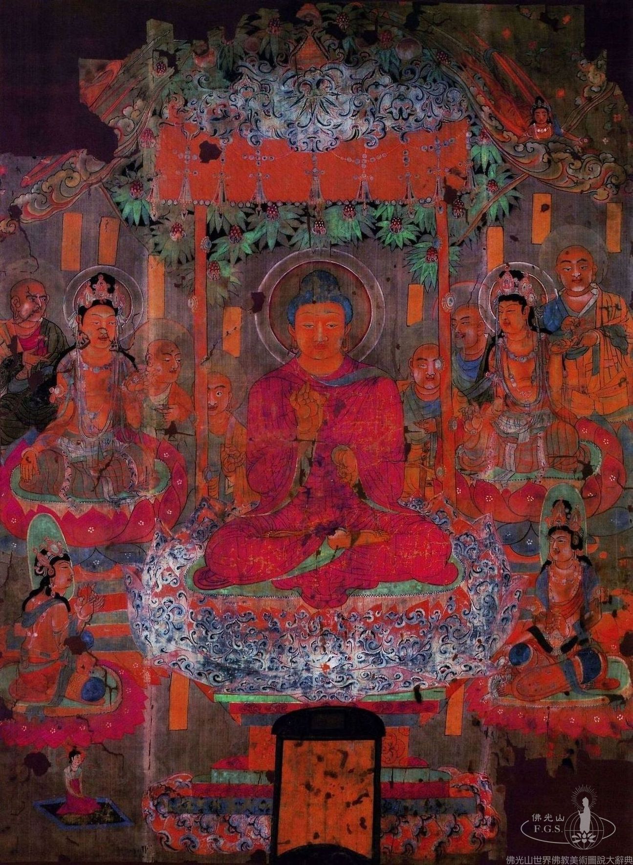 Mogao Cave 17: Buddha Teaching the Dharma