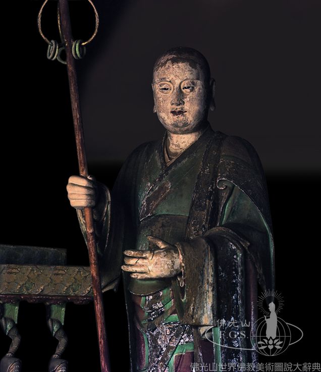 Shuanglin Temple Ksitigarbha Hall: Ksitigarbha Bodhisattva and Attendants