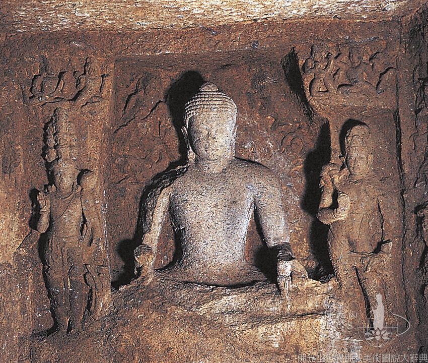 Kanheri Cave 41: Buddha Triad
