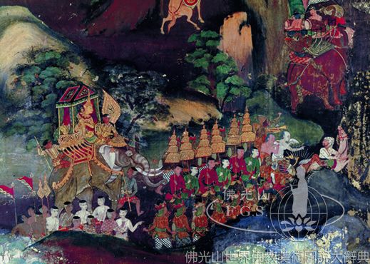 Wat Suwannaram Ordination Hall: Prince Vessantara Jataka