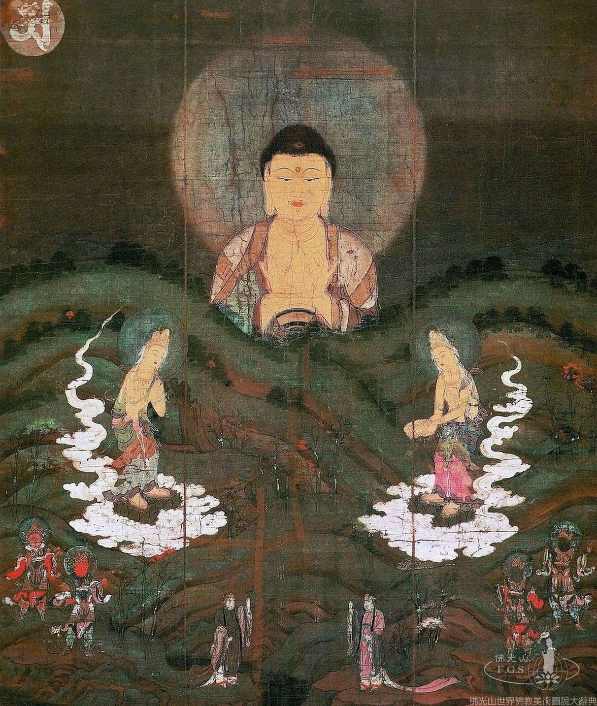 Zenrinji Temple: Amitabha Buddha Rising over Mountains