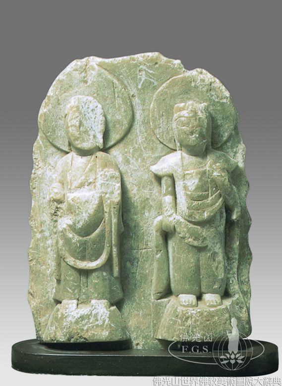 Standing Buddha and Bodhisattva
