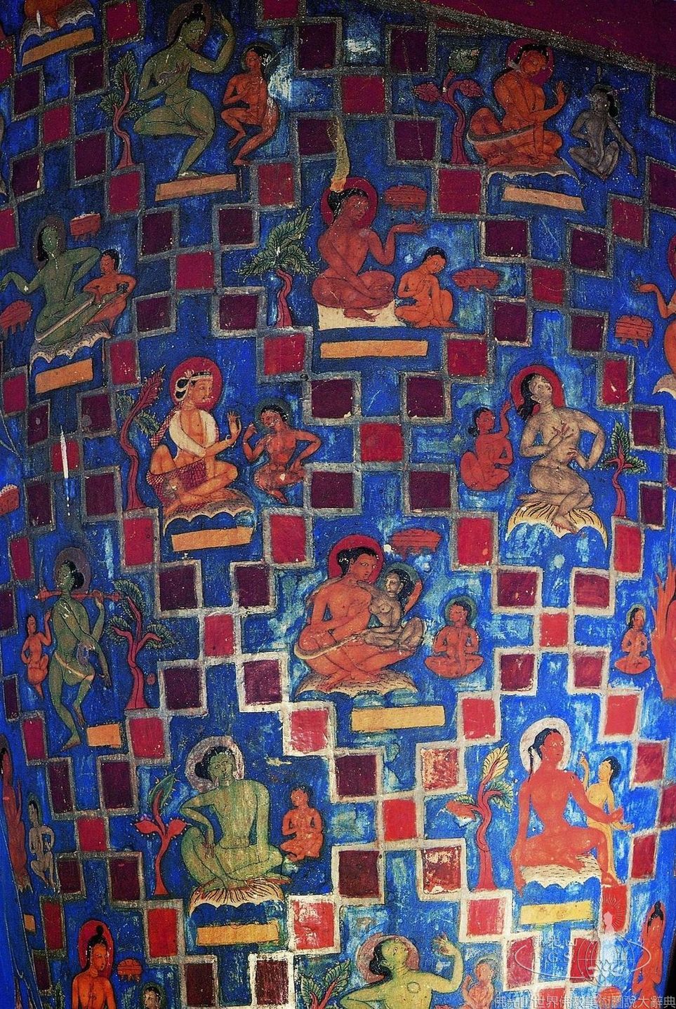 Alchi Monastery Three Story Hall: Painted Dhotis