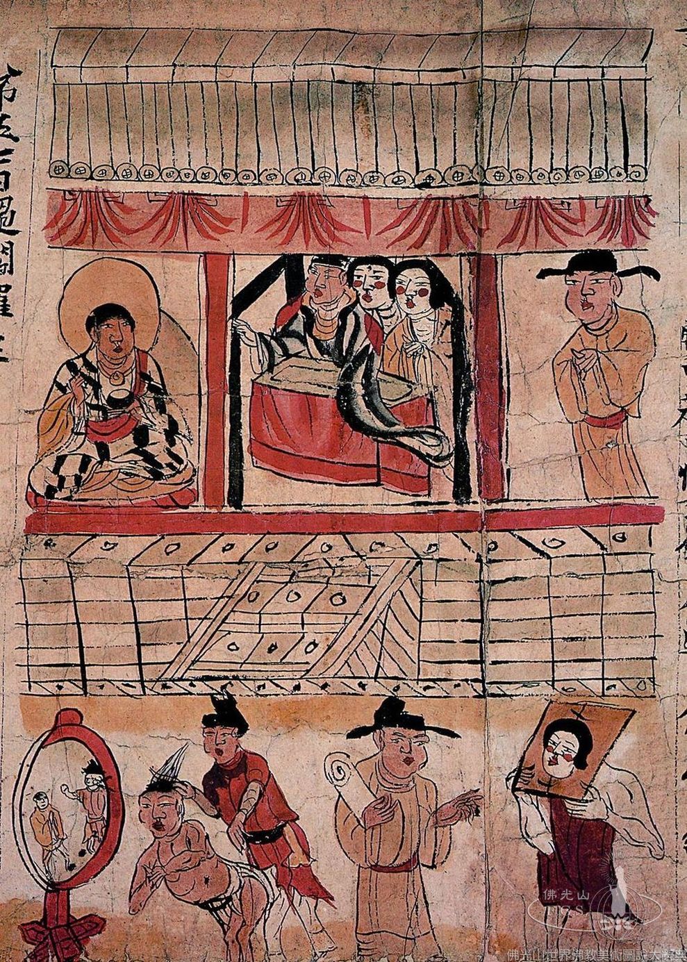 Mogao Cave 17: Illustration of the Sutra on the Ten Kings of Hell