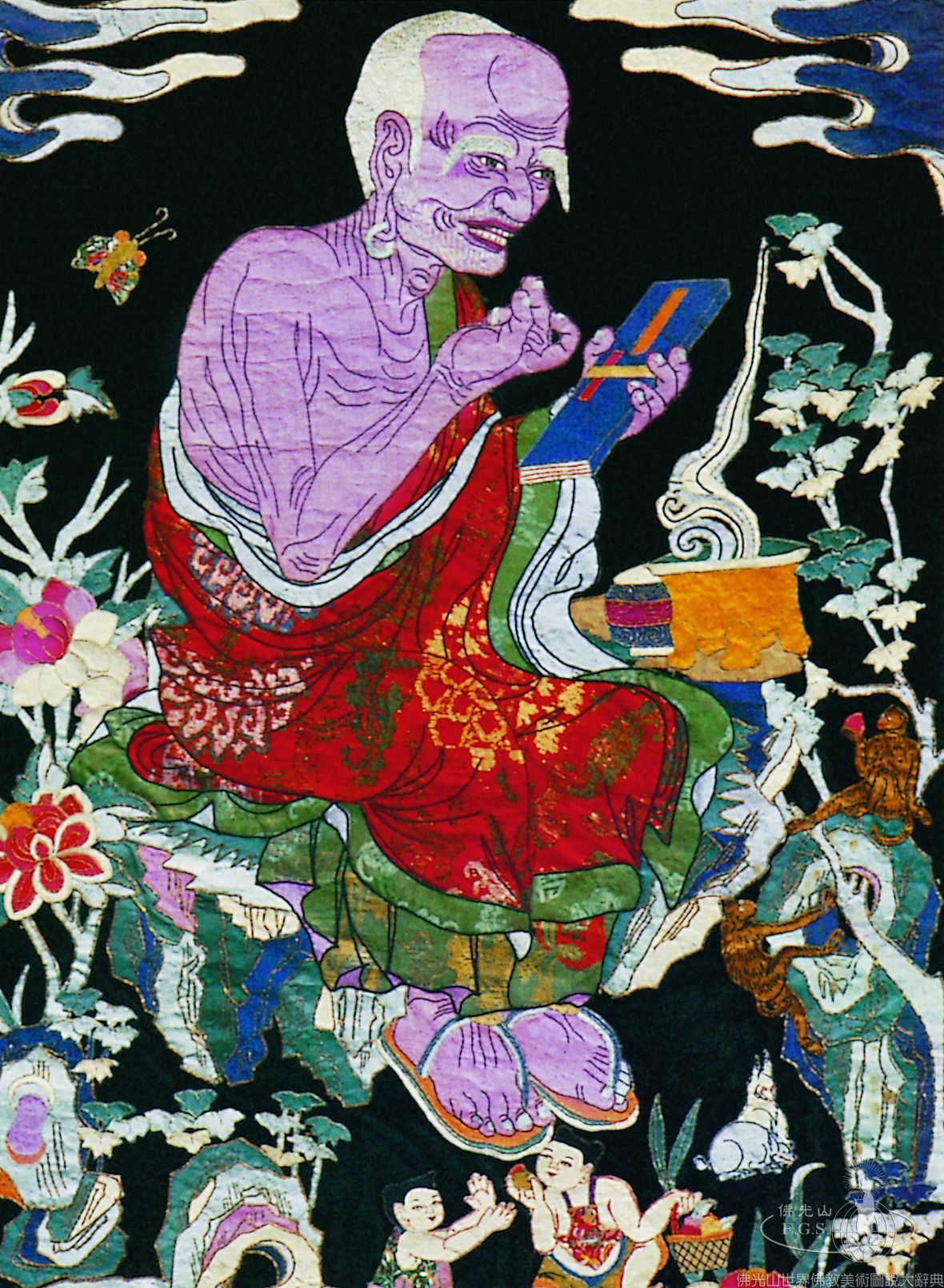 Kumbum Monastery Debate College: Embroideries of the Eighteen Arhats