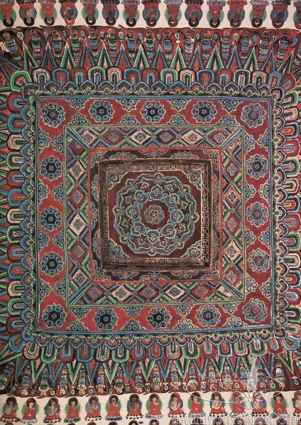 Mogao Cave 320: Ceiling