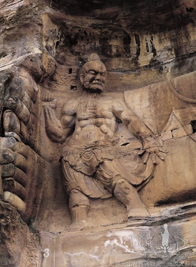 Anyue Wofo Temple Rock Carvings Niche 3: Reclining Buddha