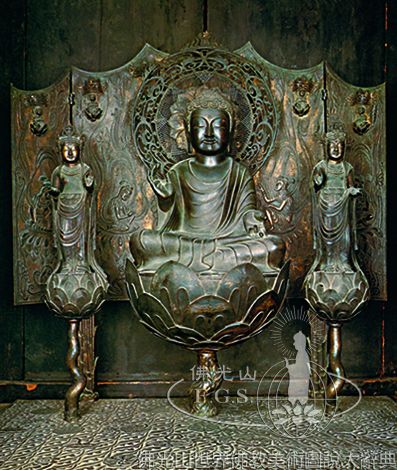 Horyuji Temple: Amitabha Buddha Triad