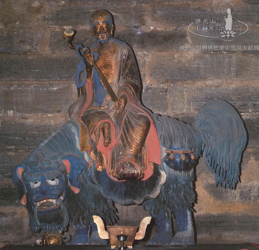 Wutaishan Xiantong Temple Thousand Bowl Manjusri Hall: Manjusri and Samantabhadra Bodhisattvas