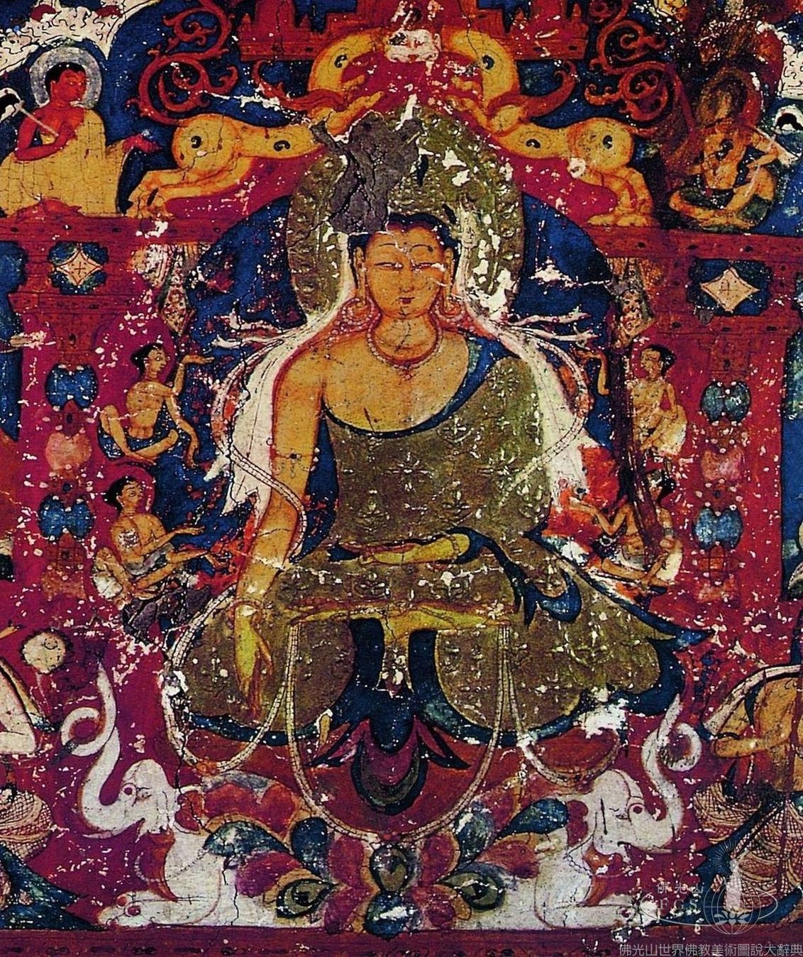 Alchi Monastery Three Story Hall: Aksobhya Buddha