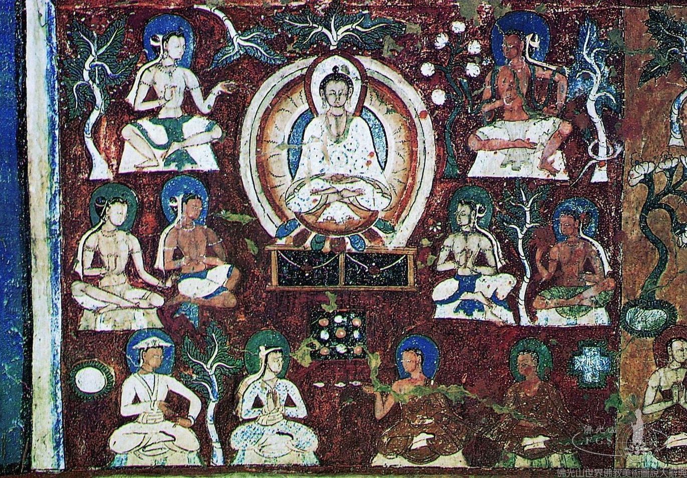 Alchi Monastery Three Story Hall: Five Dhyani Buddhas