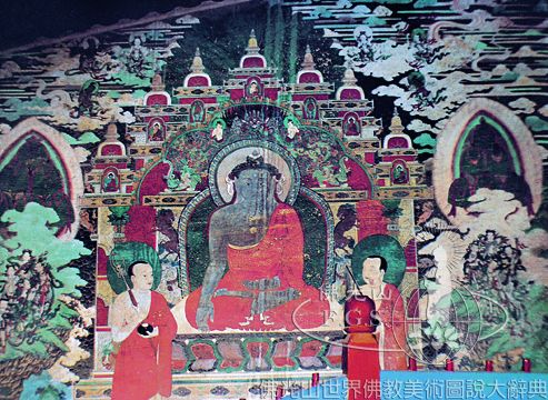 Drotsang Monastery Prosperous Nation Hall: Buddha and Disciples