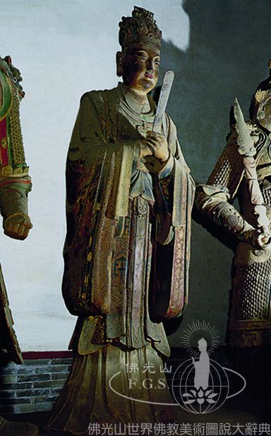 Shanhua Temple Great Hero Hall: Sakra