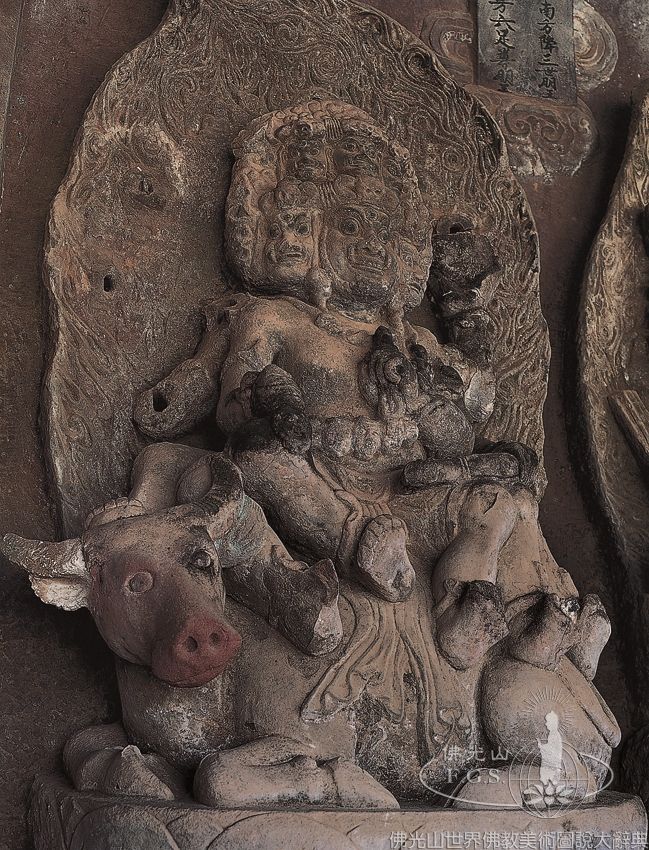 Shizhongshan Grottoes Niche 6: Wisdom Kings