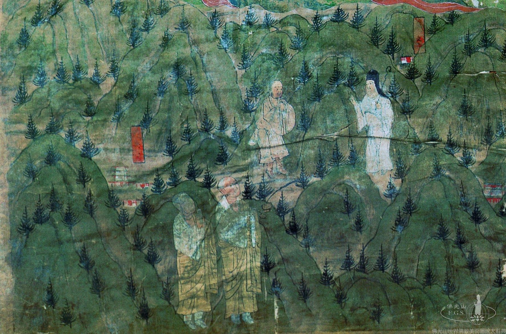 Mogao Cave 17:Manjusri Bodhisattva at Wutaishan