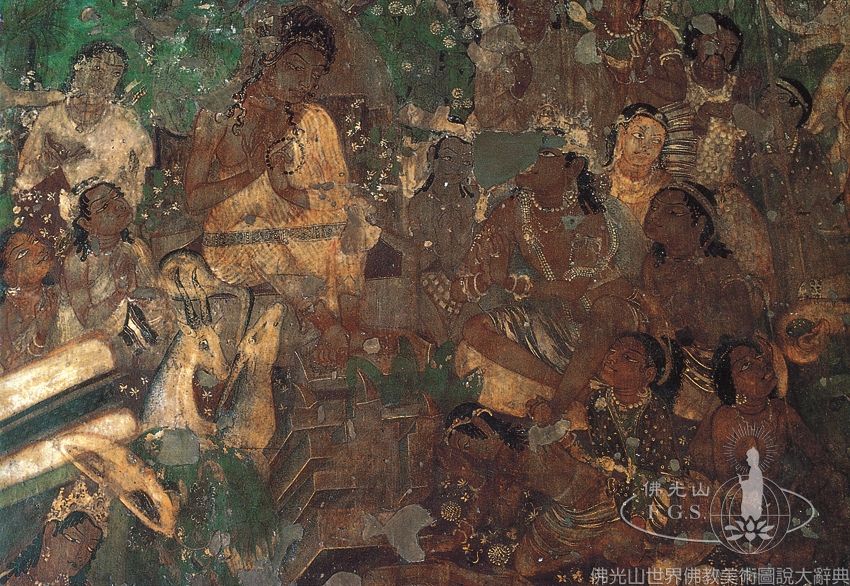 Ajanta Cave 1: Mahajanaka Jataka