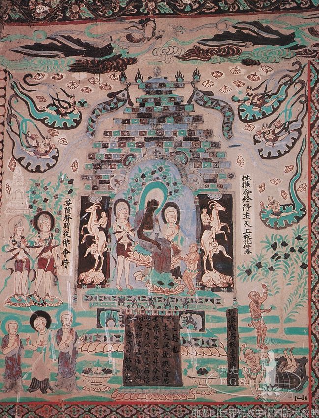 Mogao Cave 76: Eight Sacred Stupas