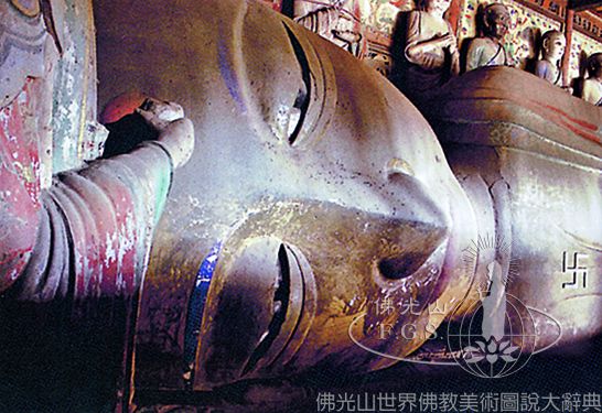 Dafo Temple Great Buddha Hall: Life of the Buddha - Parinirvana