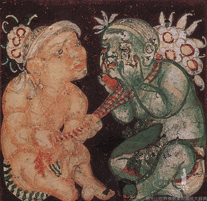 Ajanta Cave 1: Ceiling