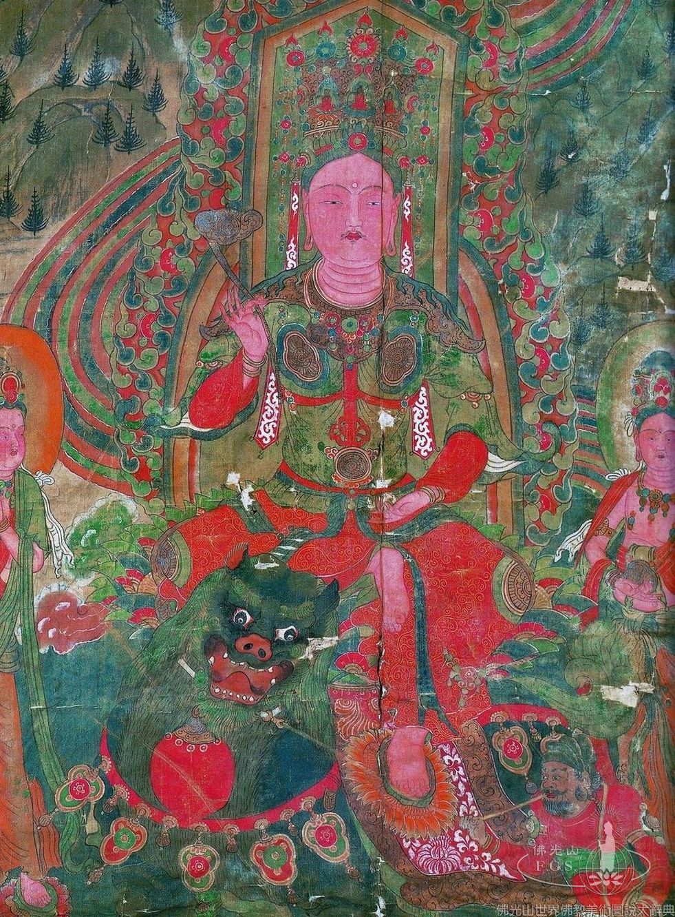 Mogao Cave 17:Manjusri Bodhisattva at Wutaishan