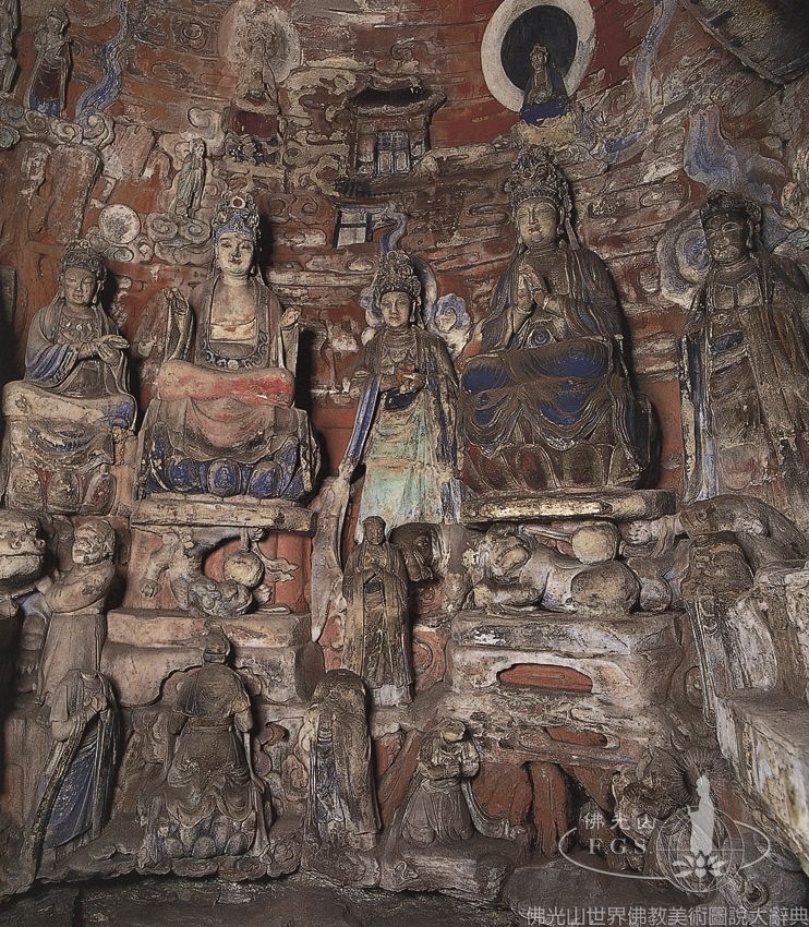 Dazu Rock Carvings Baodingshan Great Buddha Bay Niche 14: Vairocana Hall