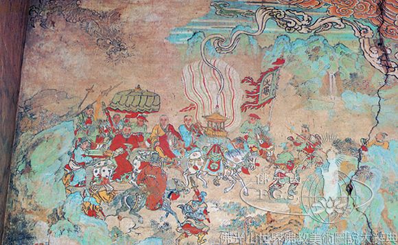 Guangsheng Lower Temple Shuishen Shrine Mingyingwang Hall Murals