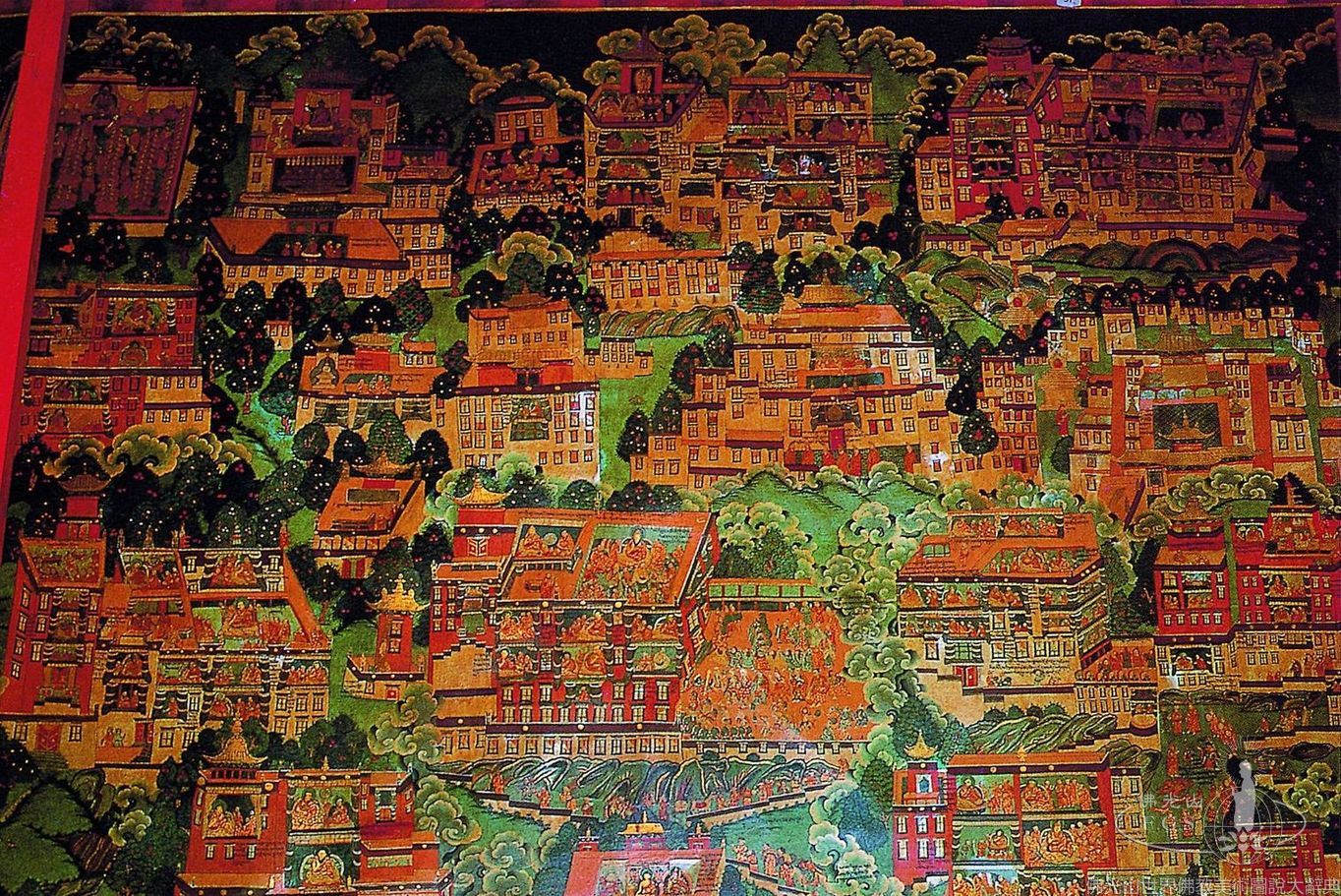 Potala Palace Red Palace Great West Hall: Biography of the Fifth Dalai Lama