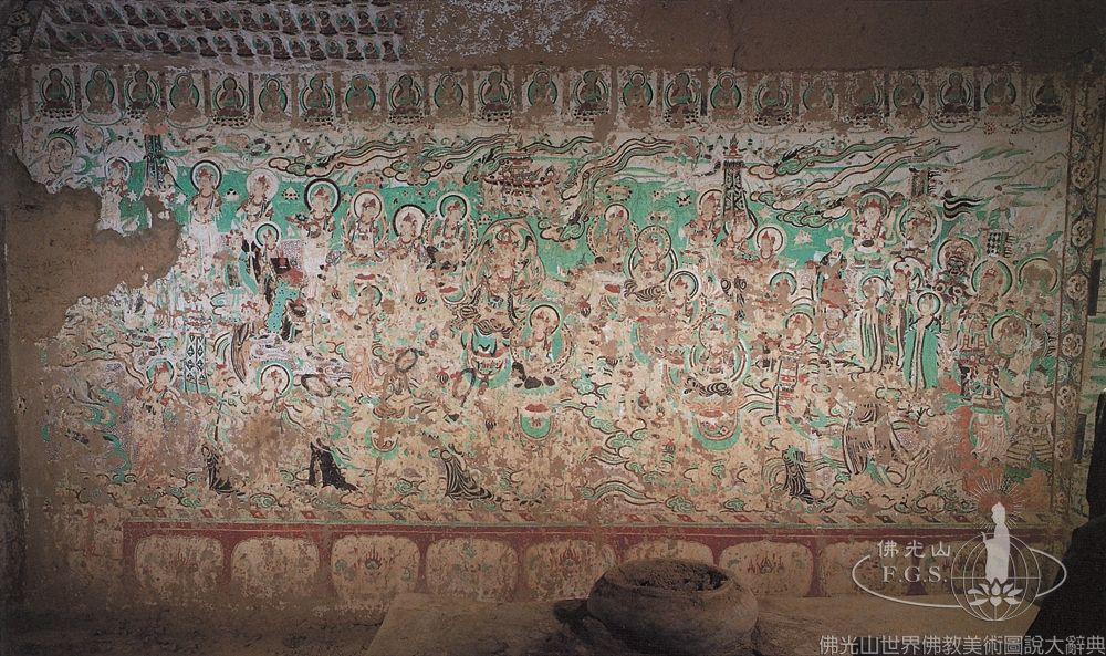 Yulin Cave 35: Manjusri, Samantabhadra, and Attendants