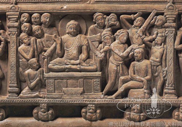 Nagarjunakonda: Life of the Buddha - Renunciation of Nanda