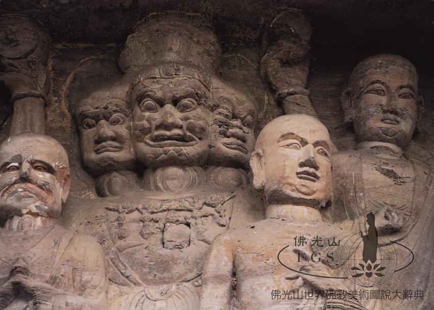 Anyue Wofo Temple Rock Carvings Niche 3: Reclining Buddha