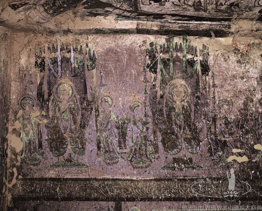 Maijishan Grotto 127: Seven Buddhas