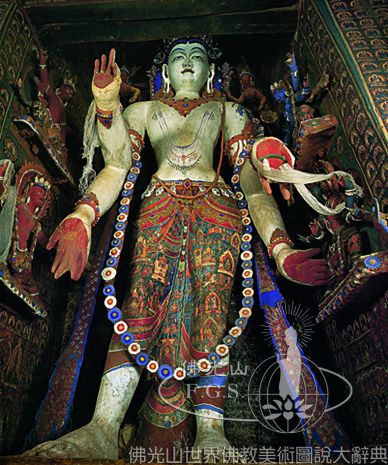 Alchi Monastery Three Story Hall: Four-Armed Avalokitesvara