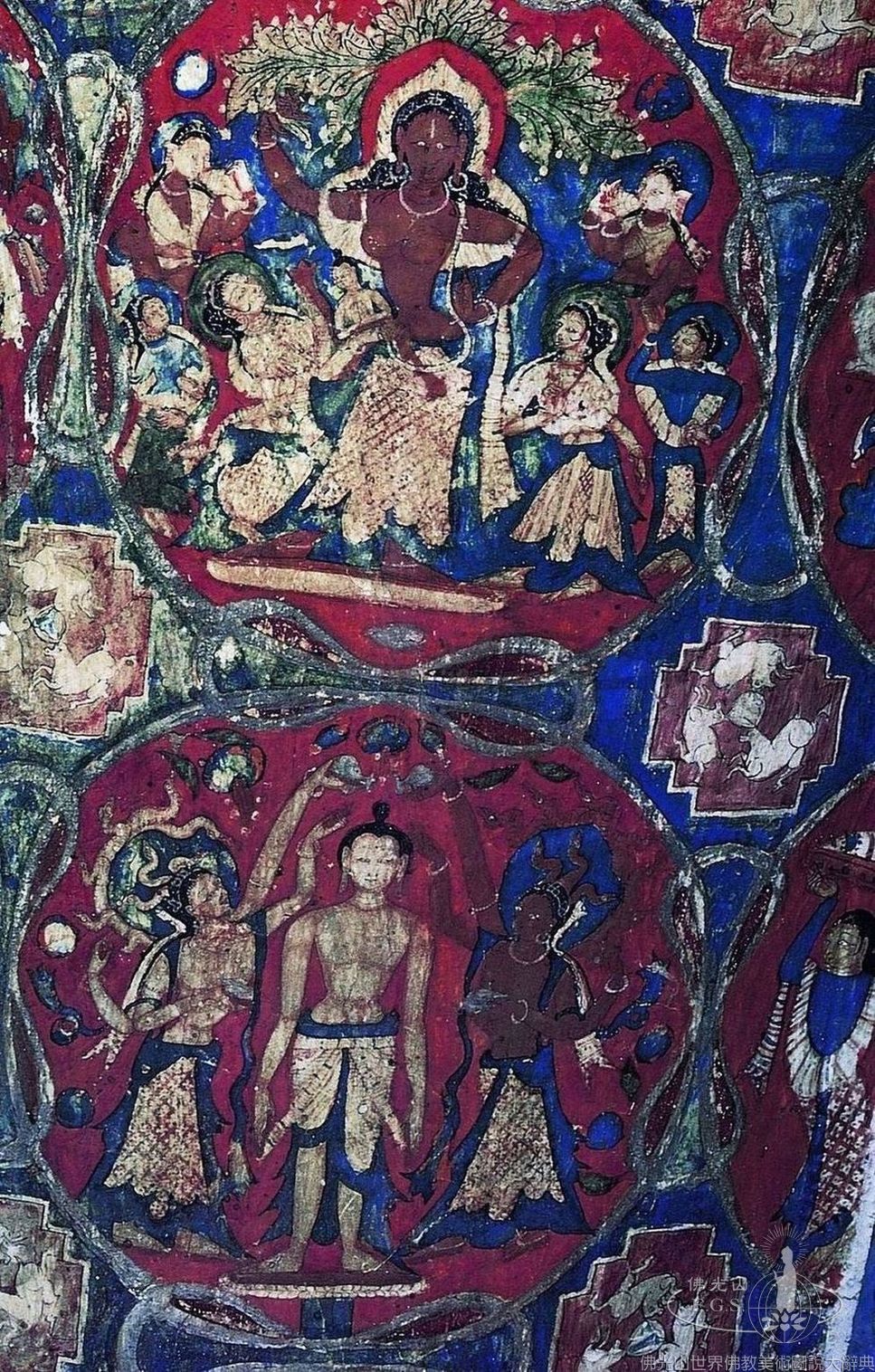 Alchi Monastery Three Story Hall: Painted Dhotis