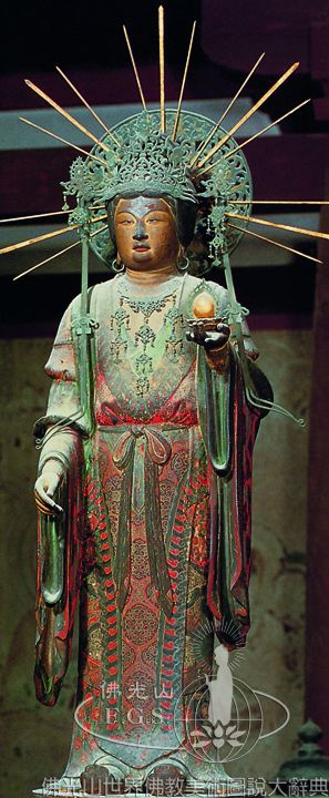 Horyuji Temple Golden Hall: Vaisravana and Mahadevi