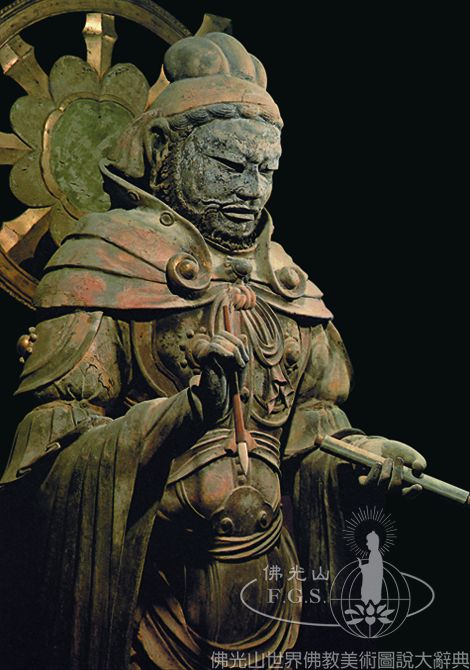 Taimadera Temple Golden Hall: Four Heavenly Kings