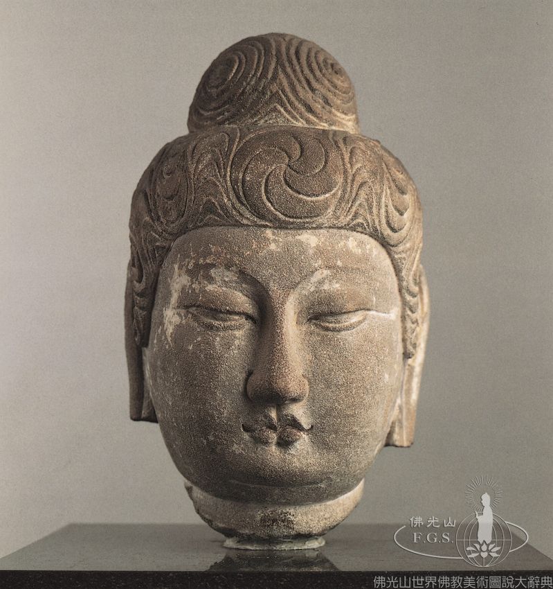 Tianlongshan Cave 18: Head of a Buddha