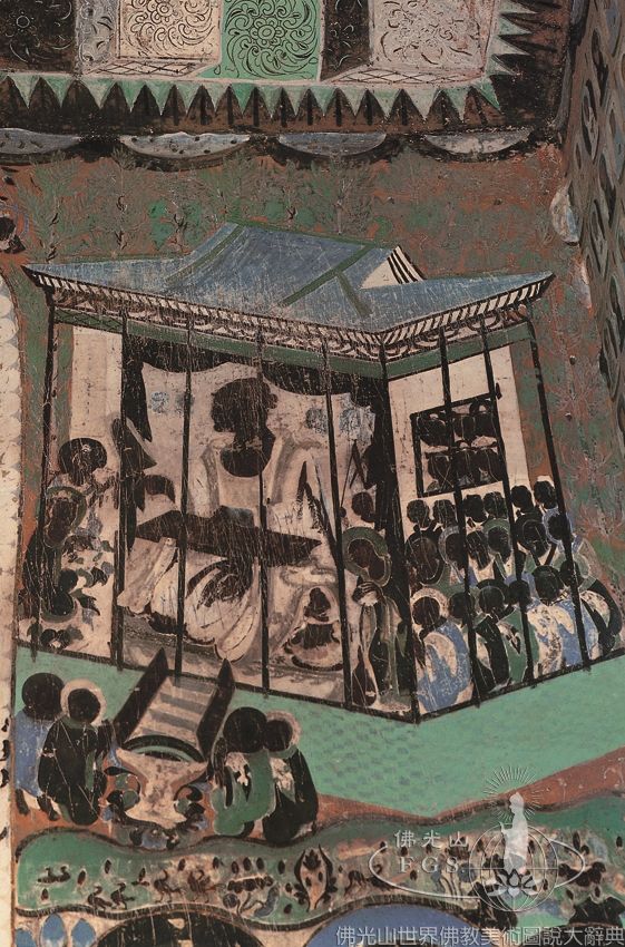 Mogao Cave 420: Illustration of the Vimalakirti Sutra - Chapter on Manjusri’s Visit