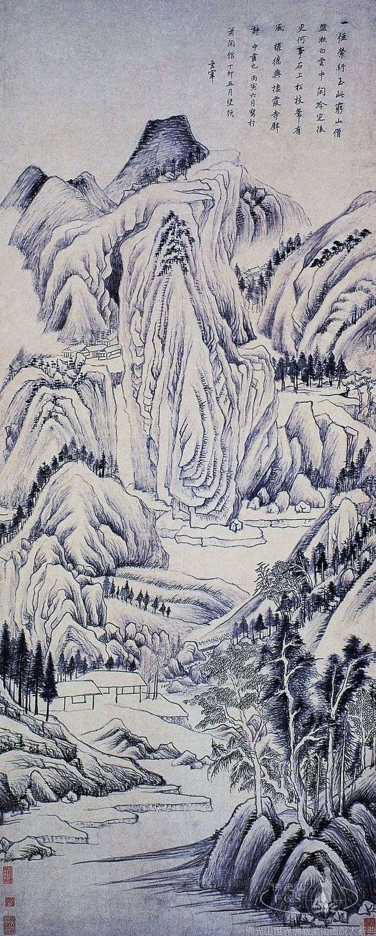 Poetic Illustration of Qixia Temple