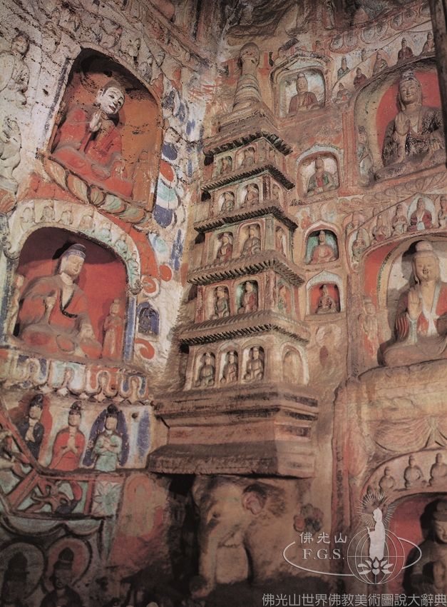 Yungang Grotto 5: Pagodas