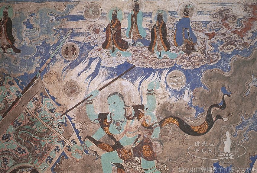 Mogao Cave 61: Illustration of the Tejaprabha Buddha Dharani Sutra - Twelve Zodiac Signs