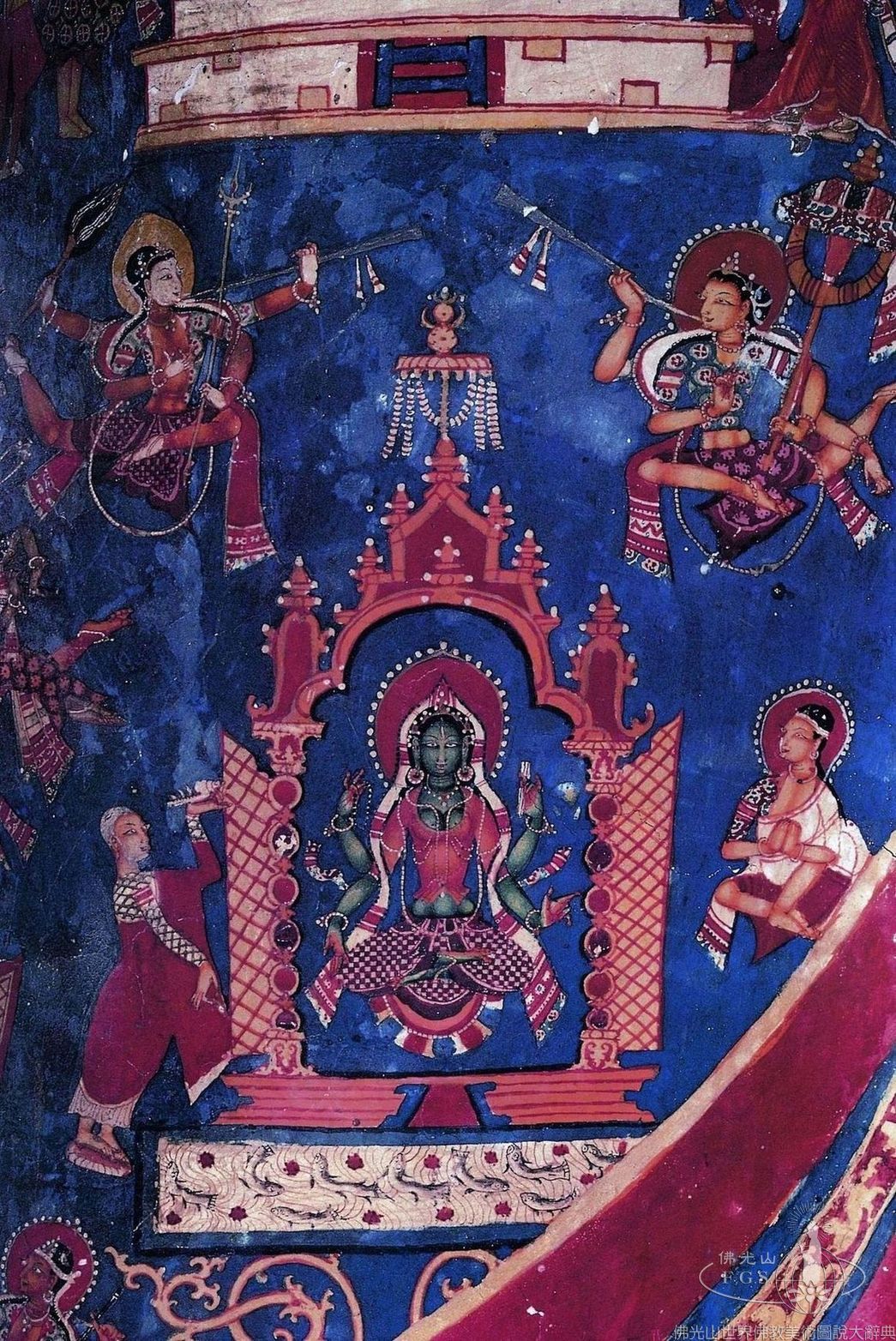 Alchi Monastery Three Story Hall: Painted Dhotis