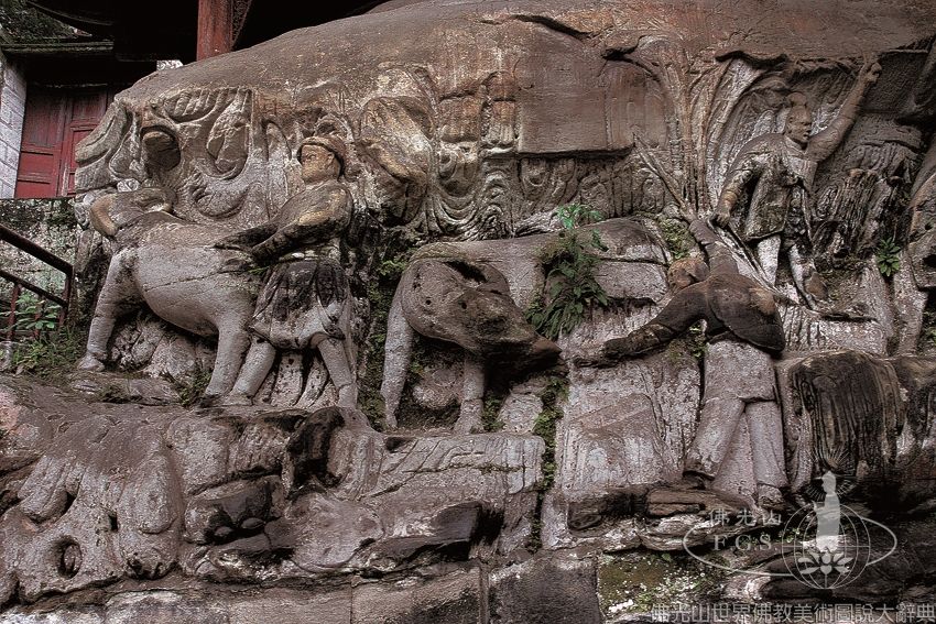 Dazu Rock Carvings Baodingshan Great Buddha Bay Niche 30: Ox Herding