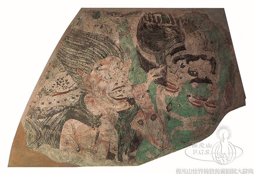 Kumtura Cave 38: Life of the Buddha - Defeat of Mara and Enlightenment