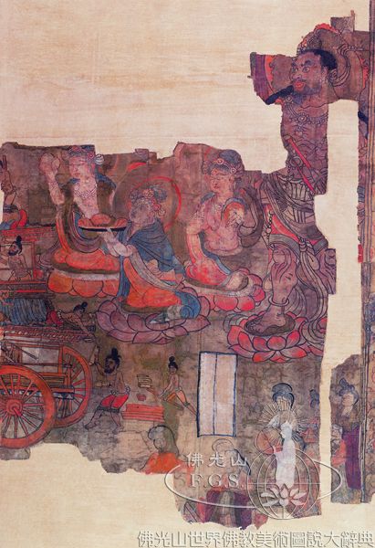 Mogao Cave 17: Illustration of the Sutra on the Descent of Maitreya
