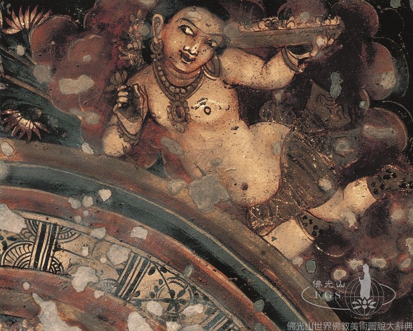 Ajanta Cave 2: Ceiling