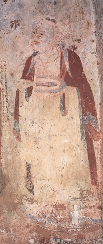 Mogao Cave 276: Illustration of the Vimalakirti Sutra - Vimalakirti and Manjusri