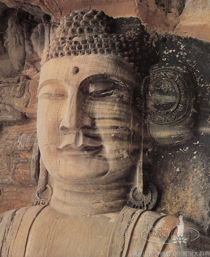 Anyue Wofo Temple Rock Carvings Niche 3: Reclining Buddha