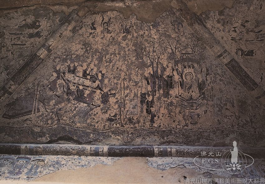 Maijishan Grotto 26: Illustration of the Mahaparinirvana Sutra
