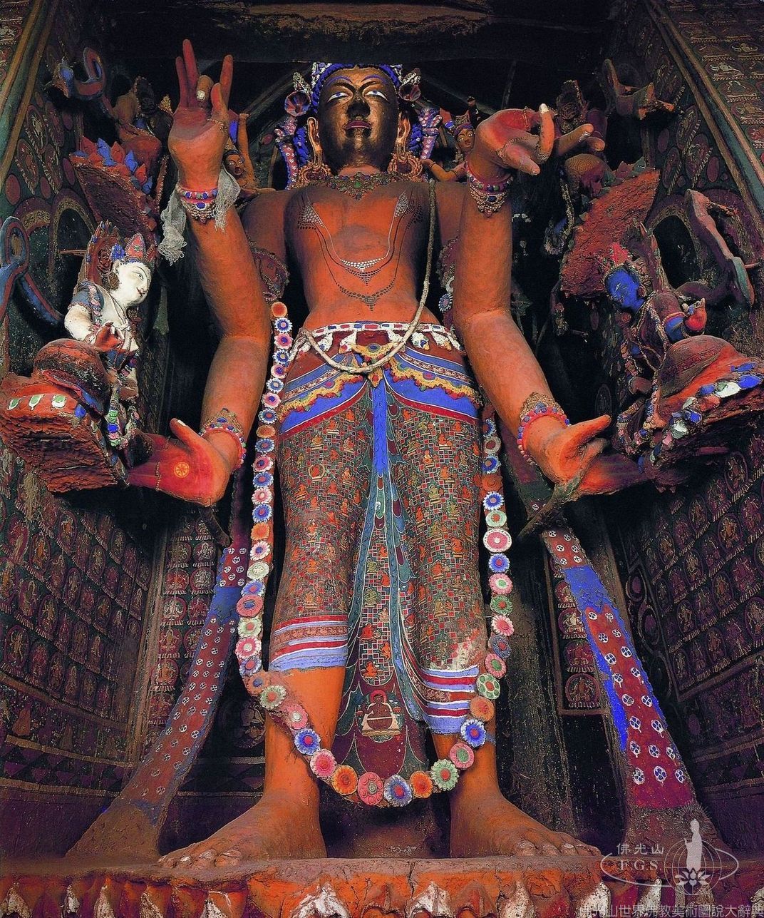 Alchi Monastery Three Story Hall: Painted Dhotis