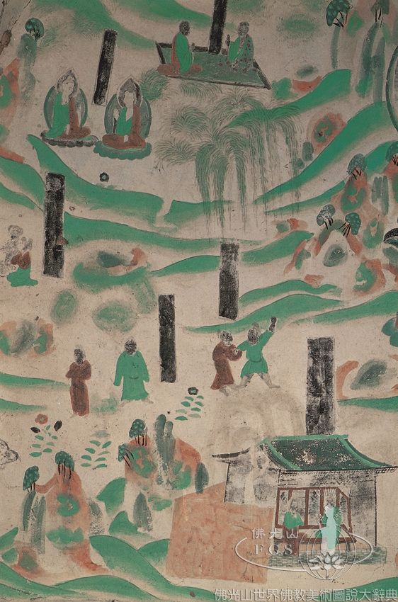 Mogao Cave 23: Illustration of the Lotus Sutra - Universal Gateway Chapter